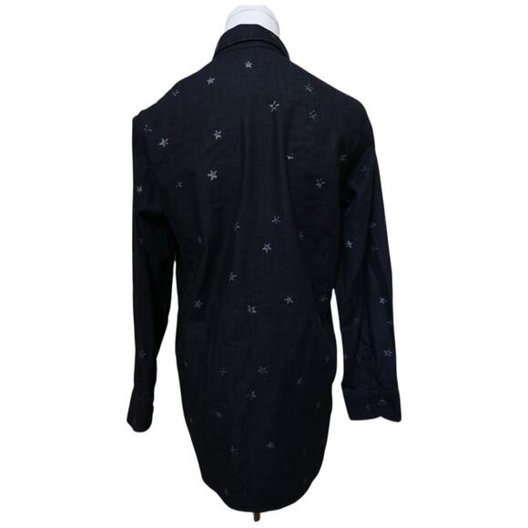 Current/Elliott The Perfect Shirt Washed Black with Mini Stars Size 1 - Picture 13 of 15